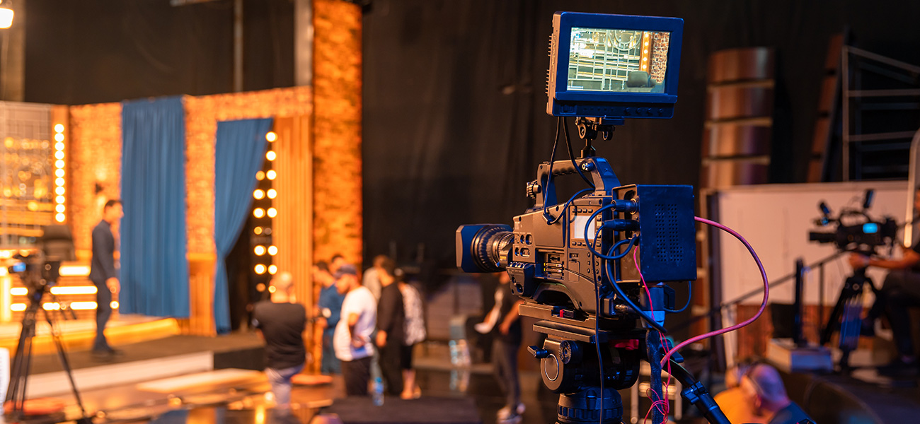 TV show taping studio.