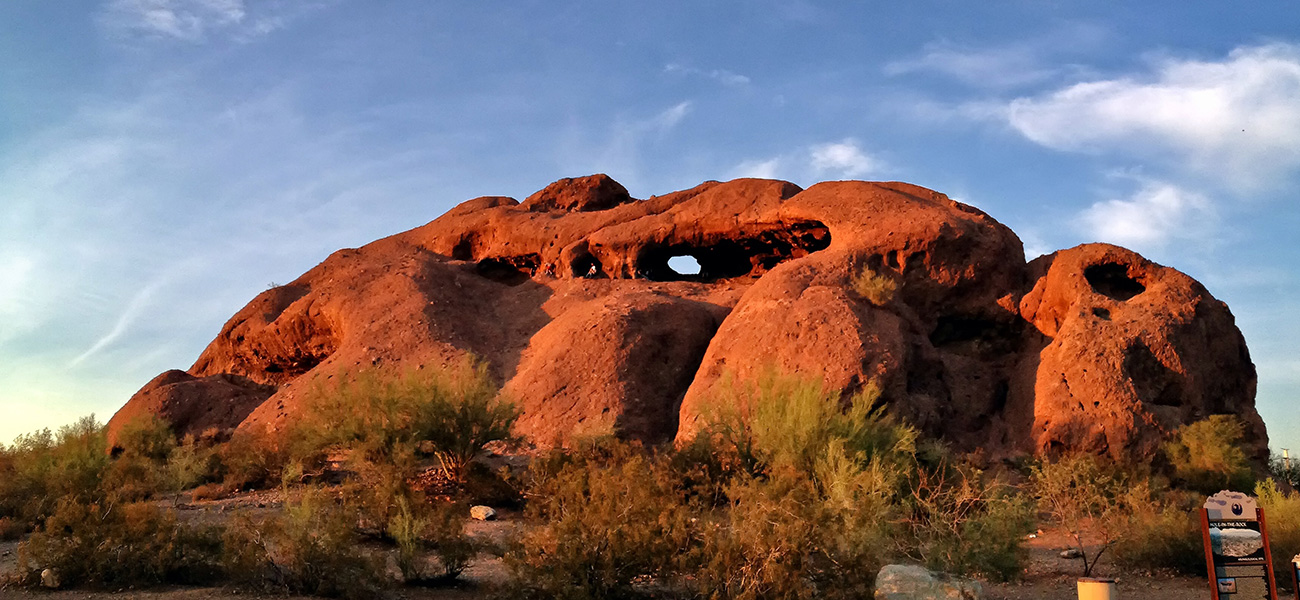 Hole in the Rock at Papago Park.