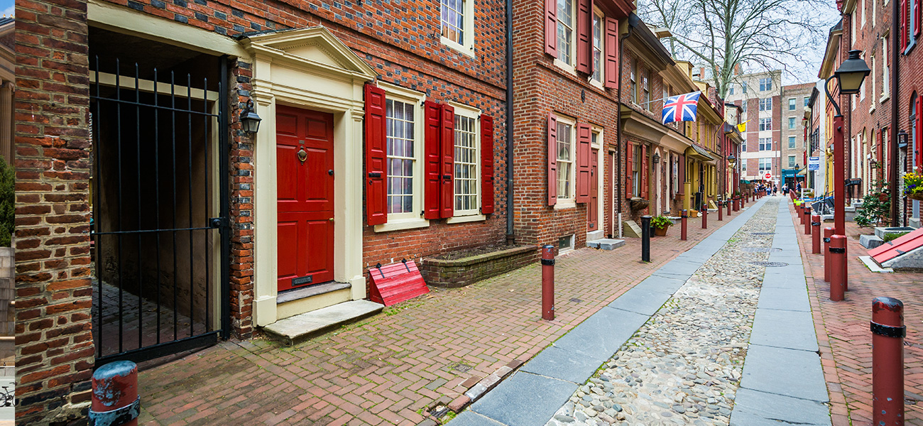 Buildings in Elfreth&rsquo;s Alley.