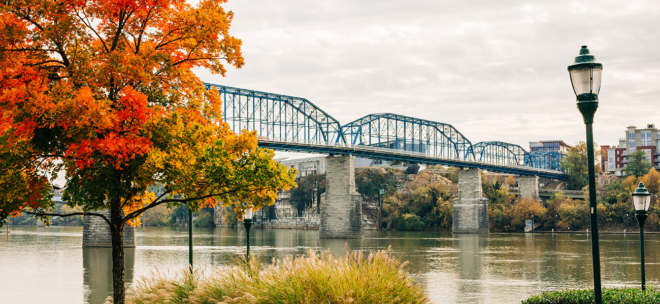 The Walnut Street Bridge in Chattanooga.