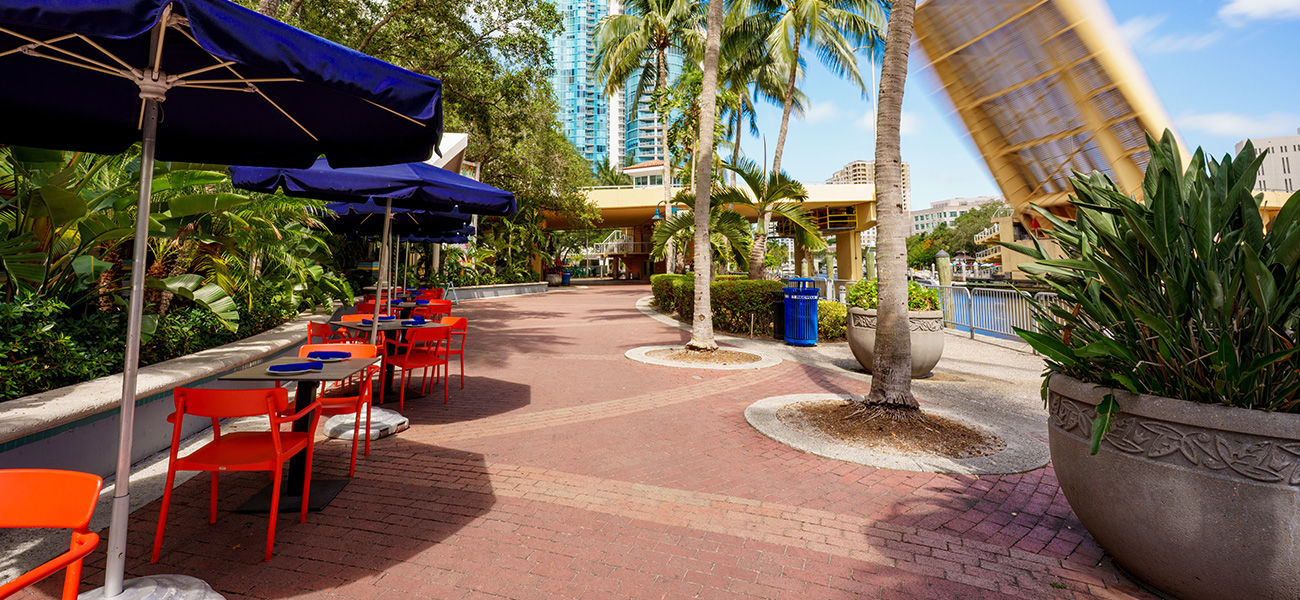 The Riverwalk along the New River