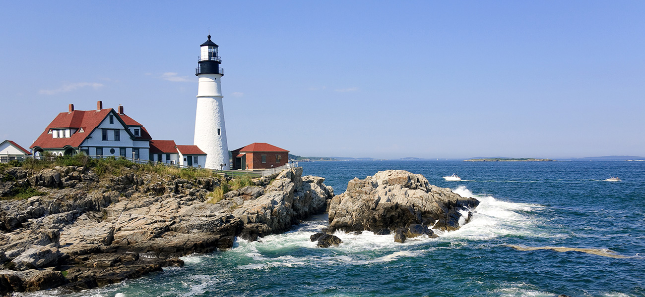 Lighthouse on the Portland coast.